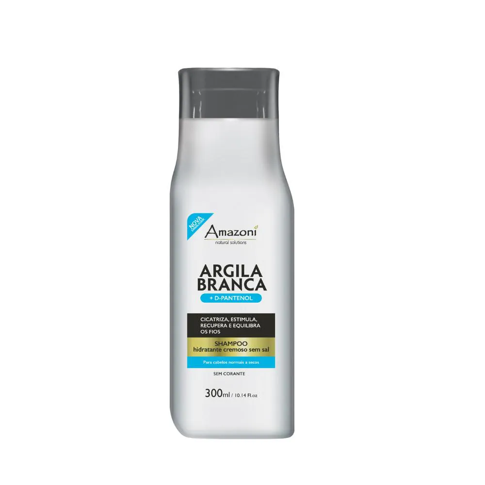 SHAMPOO AMAZONí HIDRATAçãO ARGILA BRANCA 300ML