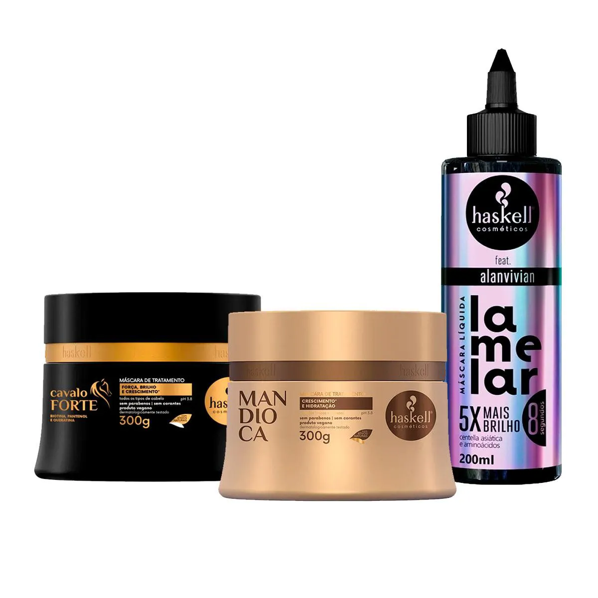 CRONOGRAMA HASKELL LAMELAR + CAVALO FORTE + MANDIOCA 300G