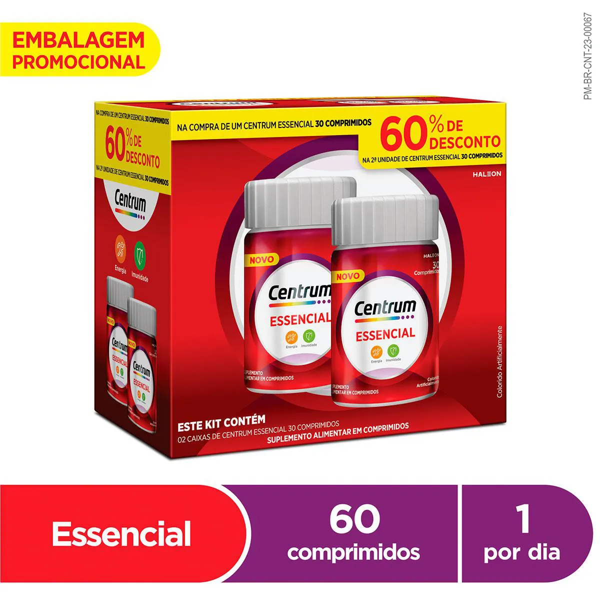 Centrum Types Polivitaminico Centrum Essencial 30 + 30 Comprimidos 1099161 | Droga Raia