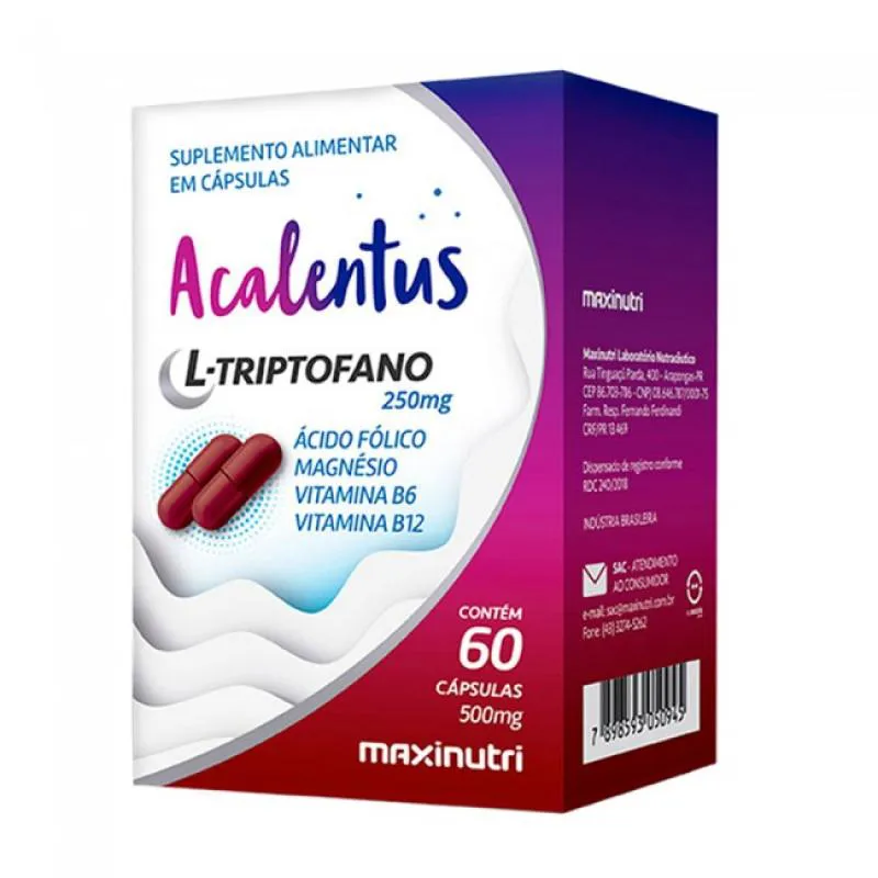 SUPLEMENTO ACALENTUS L-TRIPTOFANO 60 CáPSULAS - MAXINUTRI