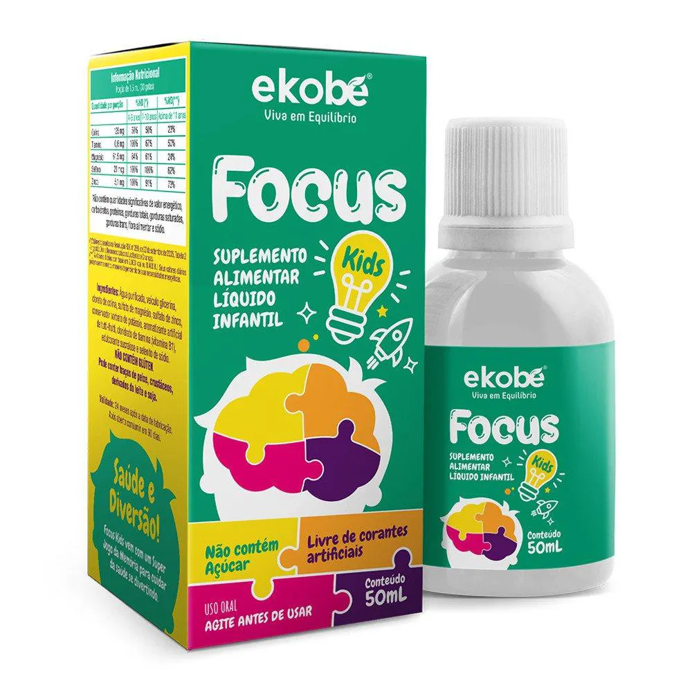 FOCUS KIDS 50ML EKOBé - PARA CRIANçAS Tuttifrutti