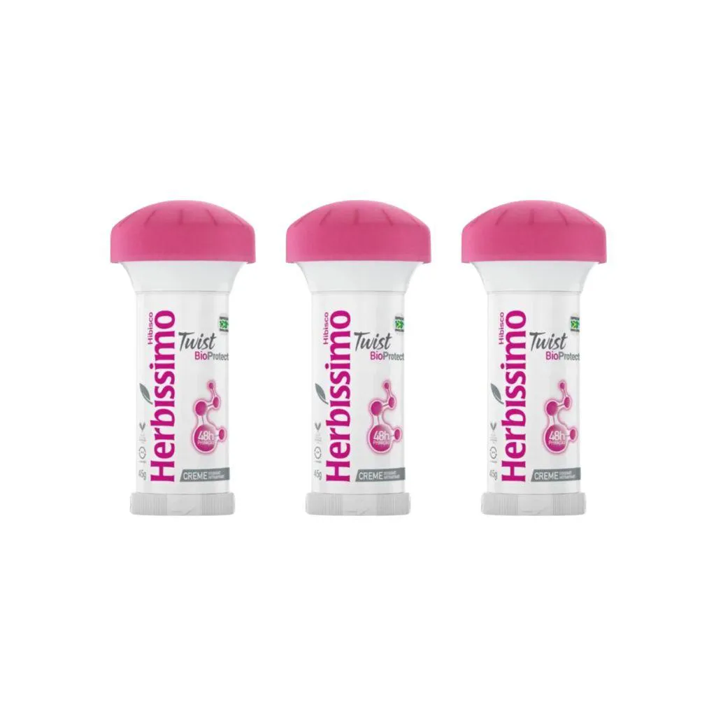 DESODORANTE HERBISSIMO STICK CREME BIO PROTECT HIB 45G - 3UN