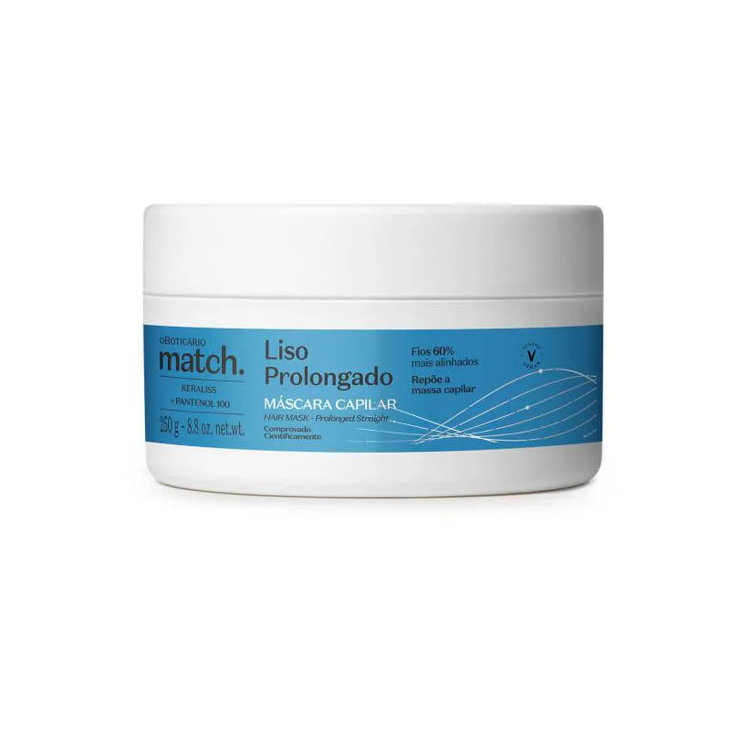 MATCH MASCARA CAPILAR LISO PROLONGADO 250G
