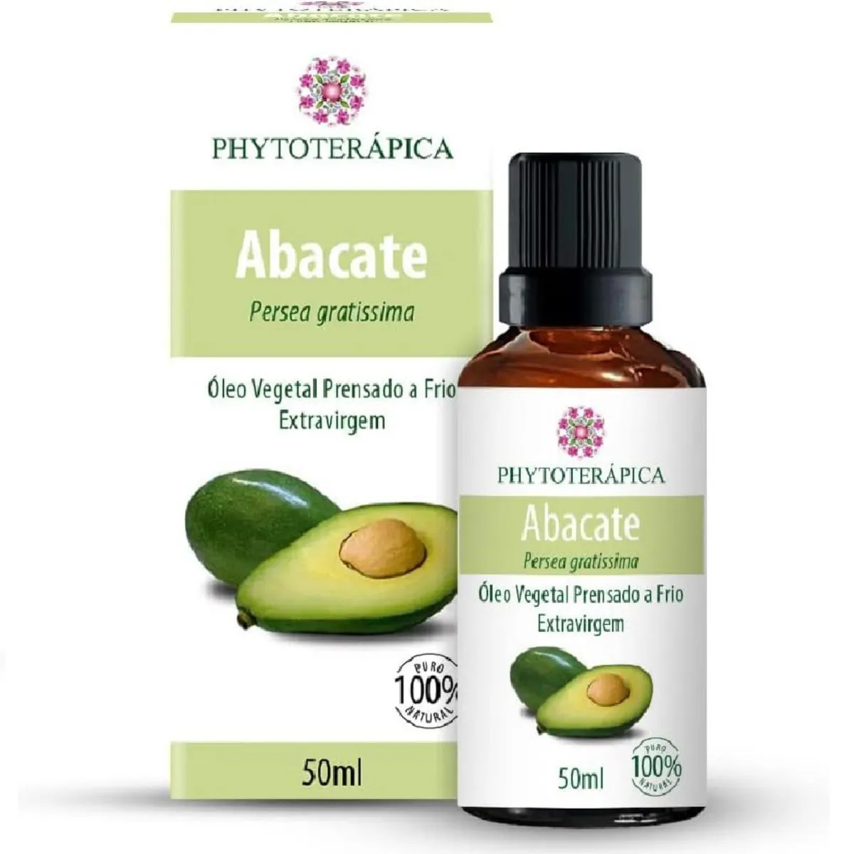 ÓLEO VEGETAL DE ABACATE  - 100% PURO - PHYTOTERáPICA