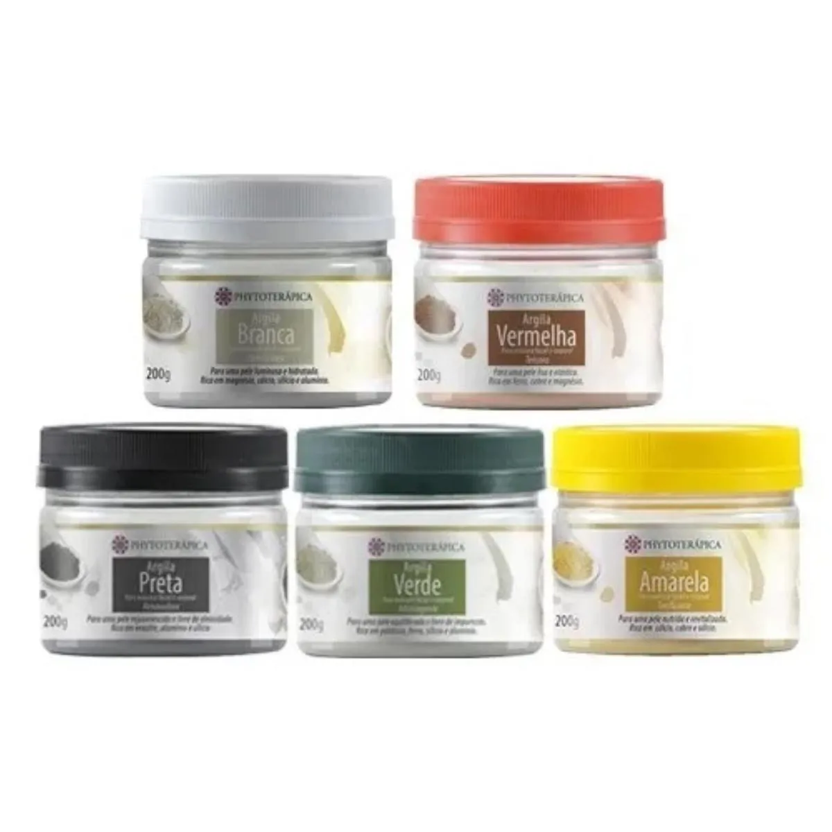 KIT ARGILAS FACIAL E CORPORAL PHYTOTERAPICA