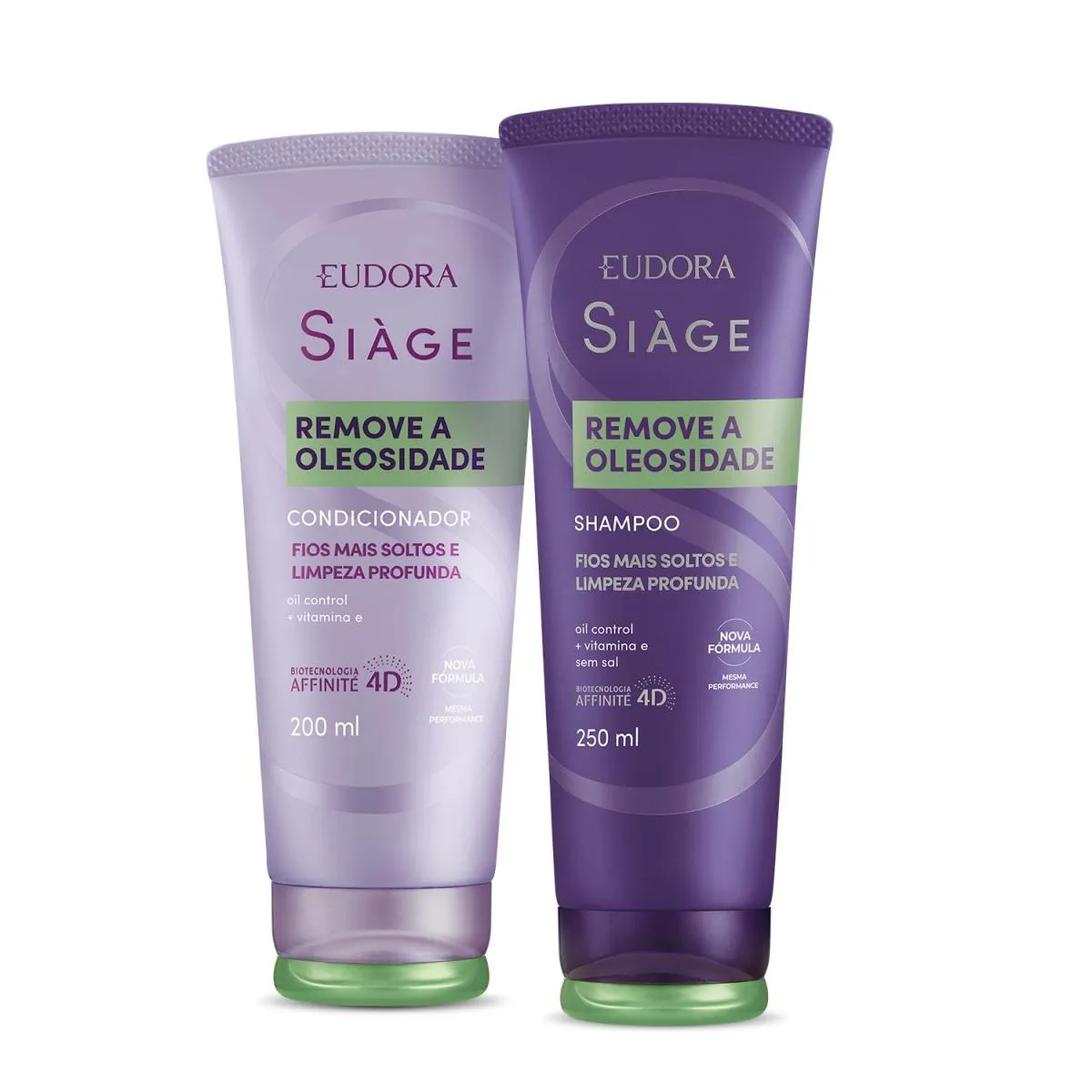 EUDORA KIT SIàGE REMOVE A OLEOSIDADE: SHAMPOO 250ML + CONDICIONADOR 200ML