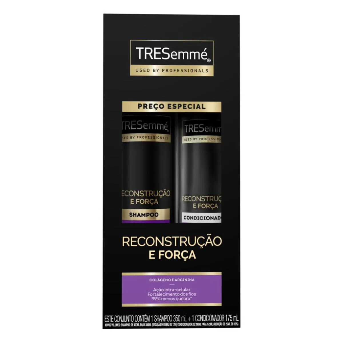 PROMOPACK SHAMPOO E CONDICIONADOR TRESEMMé RECONSTRUçãO E FORçA