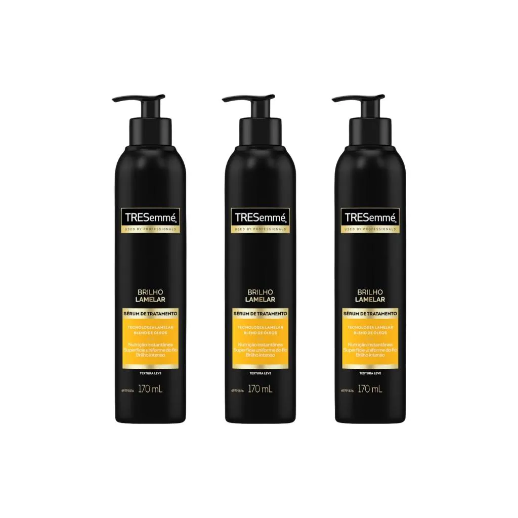 SERUM TRESEMME BRILHO LAMELAR 170ML - KIT C/ 3UN