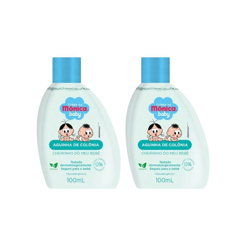COLONIA TURMA DA MONICA BABY 100ML CHEIRINHO BEBE-KIT C/ 2UN