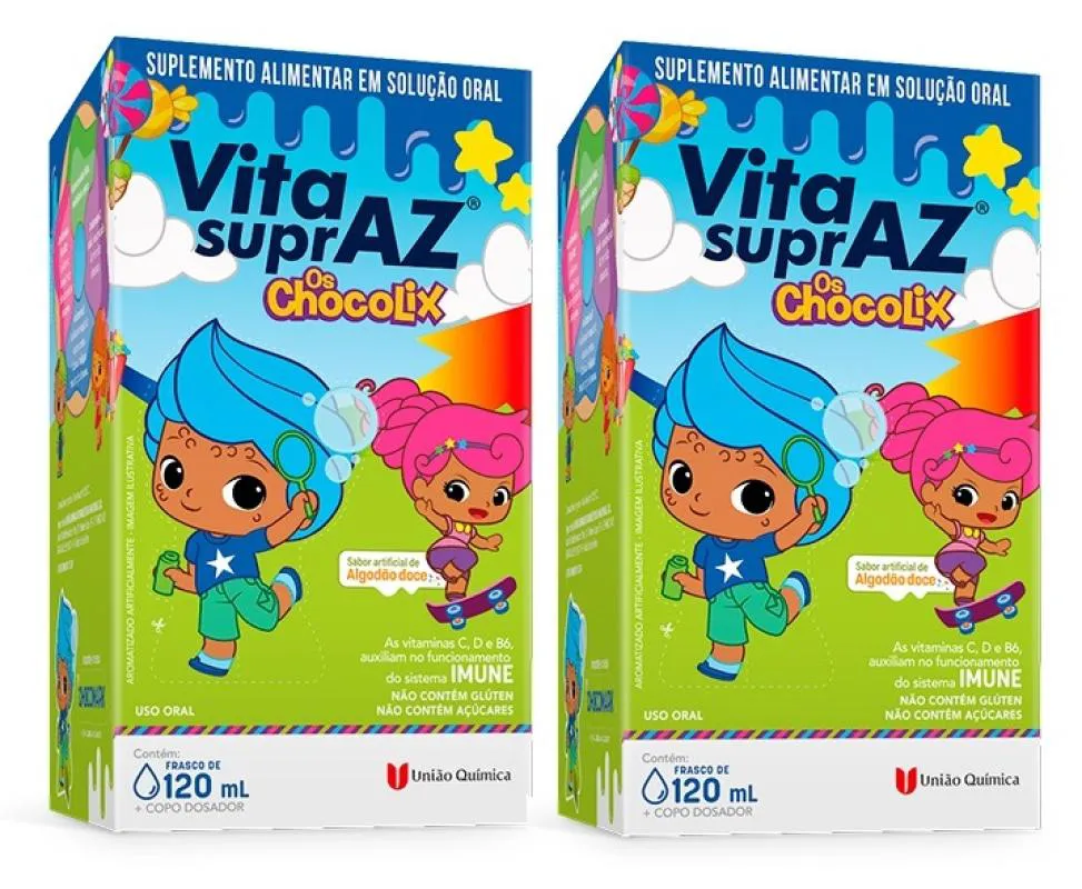 KIT 2 VITA SUPRAZ CHOCOLIX 120ML - UNIãO QUíMICA