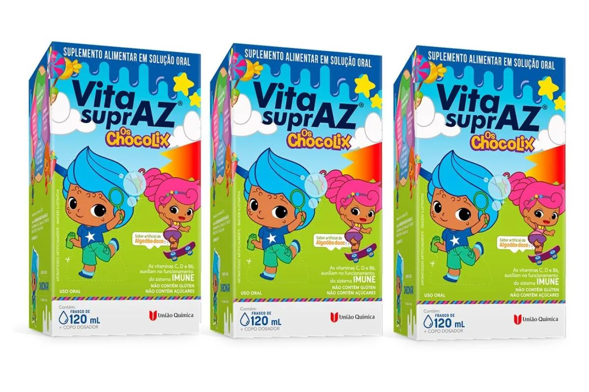 KIT 3 VITA SUPRAZ CHOCOLIX 120ML - UNIãO QUíMICA