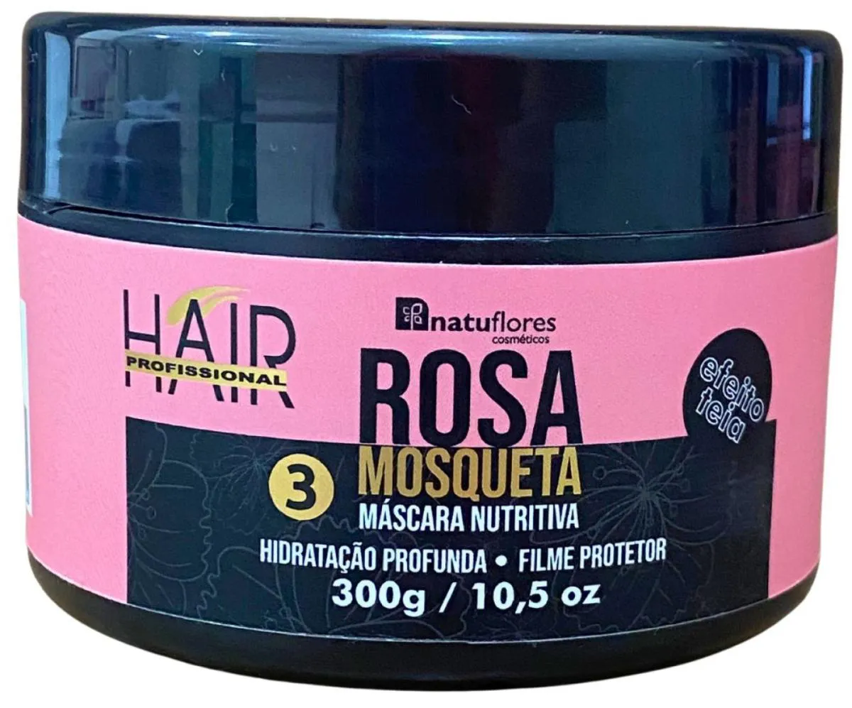MASCARA NUTRITIVA EFEITO TEIA ROSA MOSQUETA 300GR NATUFLORES