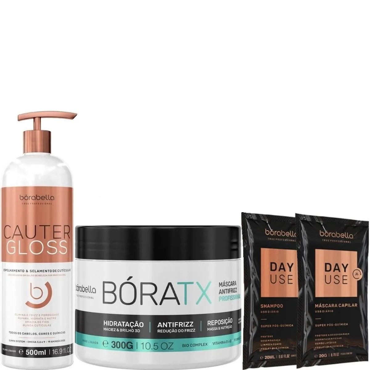 BORABELLA CAUTER GLOSS 500ML + MáSCARA BóRATX 300G