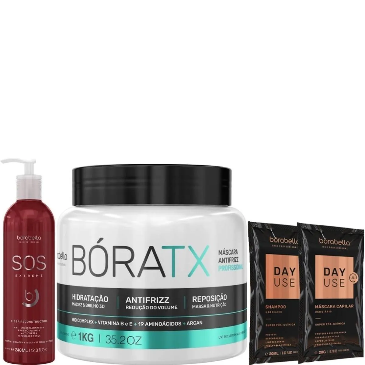BORABELLA MáSCARA BóRATX 1KG + SOS EXTREME 240ML