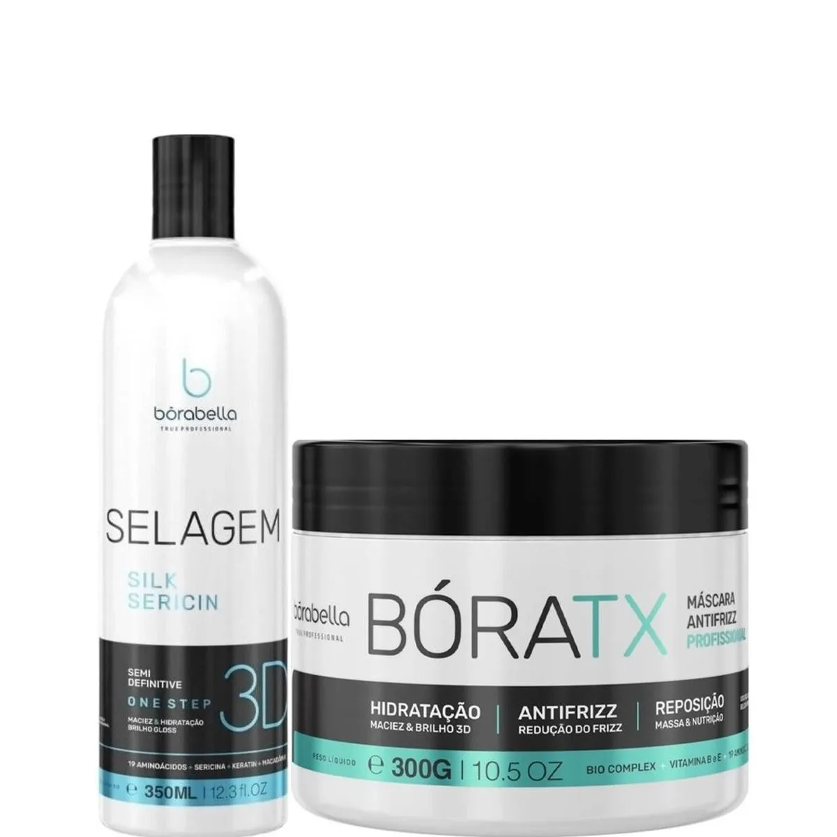 SEALANT SILK 3D BORABELLA 350ML + MáSCARA BóRATX 300G