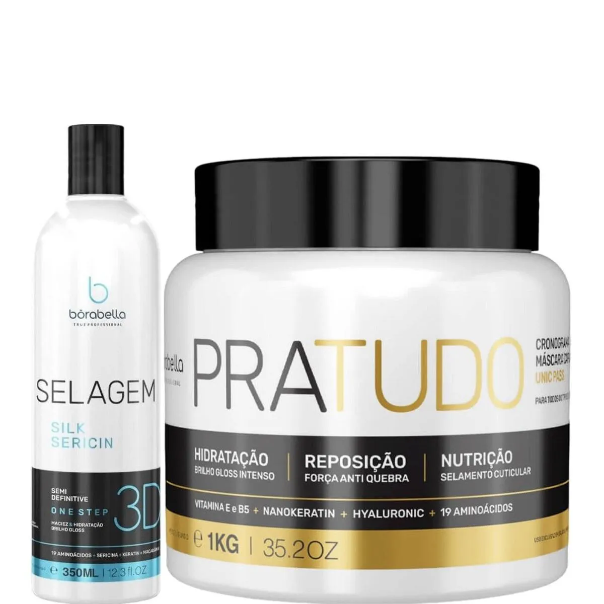 BORABELLA SELAGEM 3D 350ML + CRONOGRAMA PRATUDO 1KG