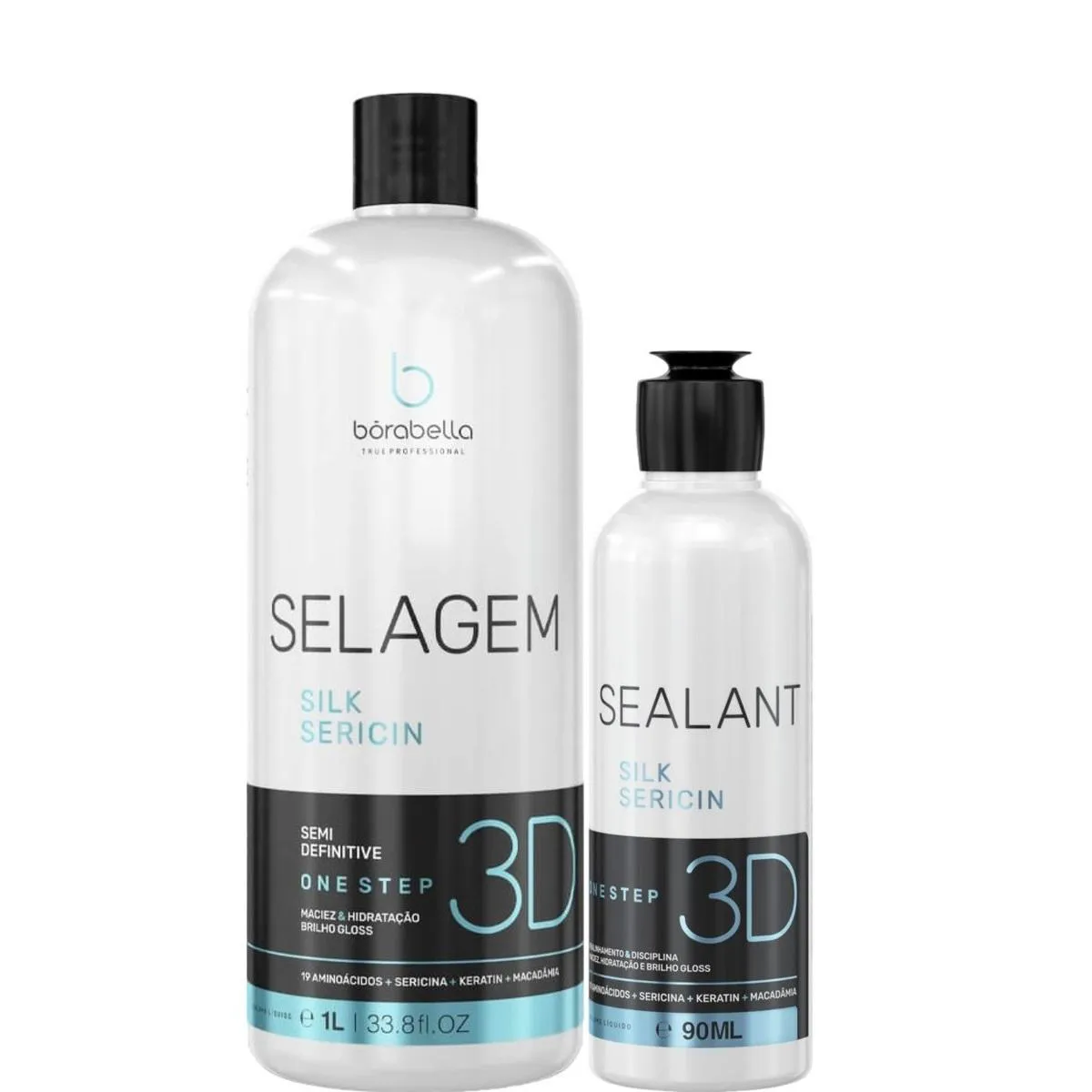 BORABELLA SELAGEM SEMI DEFINITIVA 3D 1 LITRO + 90ML