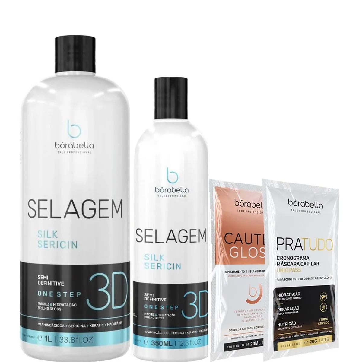 BORABELLA SELAGEM 3D SEMI DEFINITIVA 1L + SELAGEM 3D 350ML