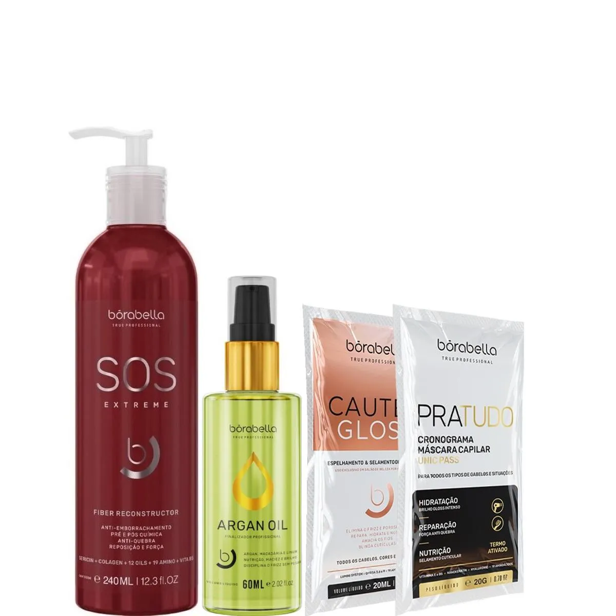 BORABELLA SOS ANTI EMBORRACHAMENTO 240ML + ÓLEO ARGAN 60ML