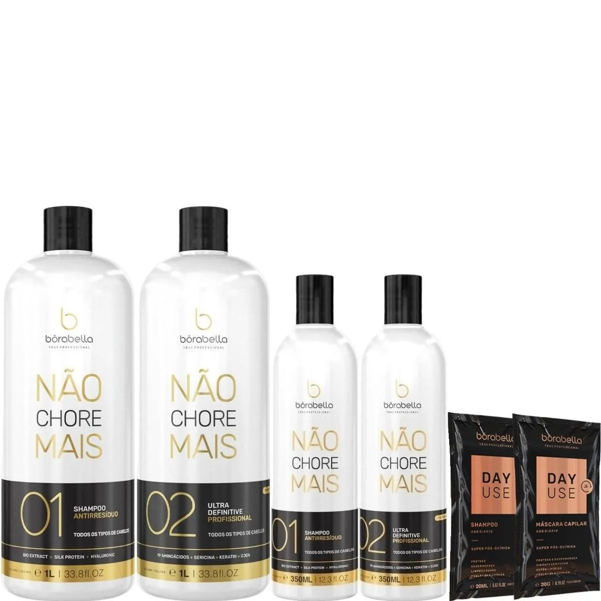 BORABELLA KIT NãO CHORE 2X1 LITRO +  NãO CHORE 2X350ML