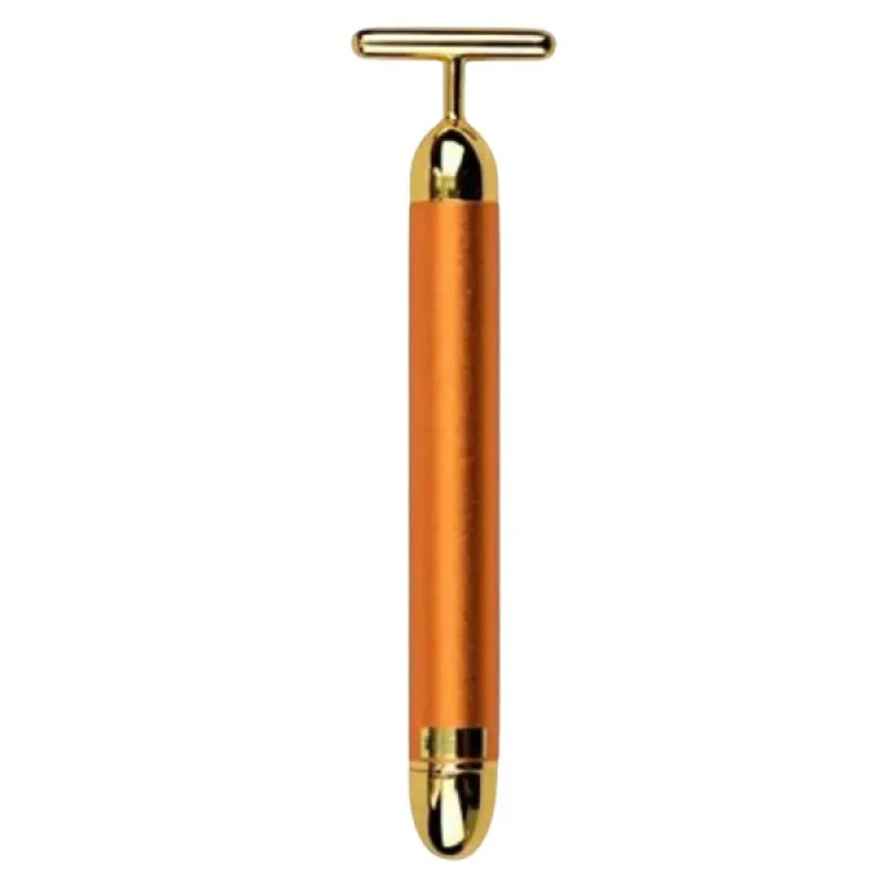 MASSAGEADOR FACIAL ELéTRICO GOLD 24K HARMONIZAçãO ANTI-RUGAS