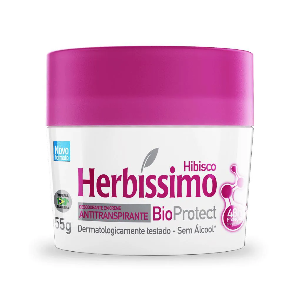 KIT DESODORANTE HERBíSSIMO CREME ANTITRANSPIRANTE LAVANDA E HIBISCO - 2 UNIDADES