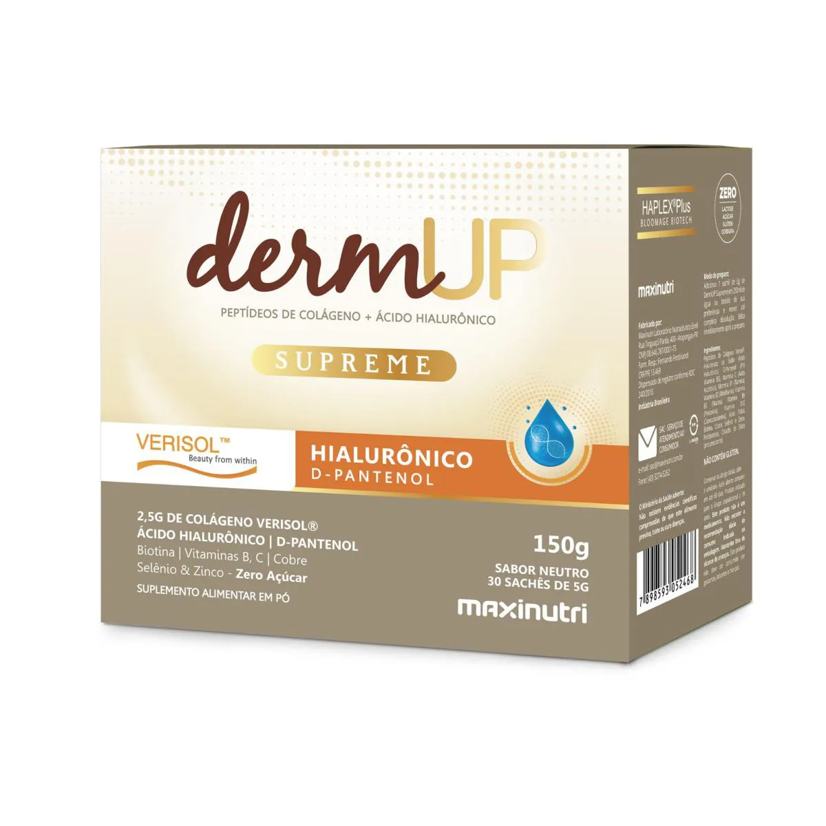 COLáGENO DERM UP SUPREME FIRMEZA PELE SACHê C30 - MAXINUTRI