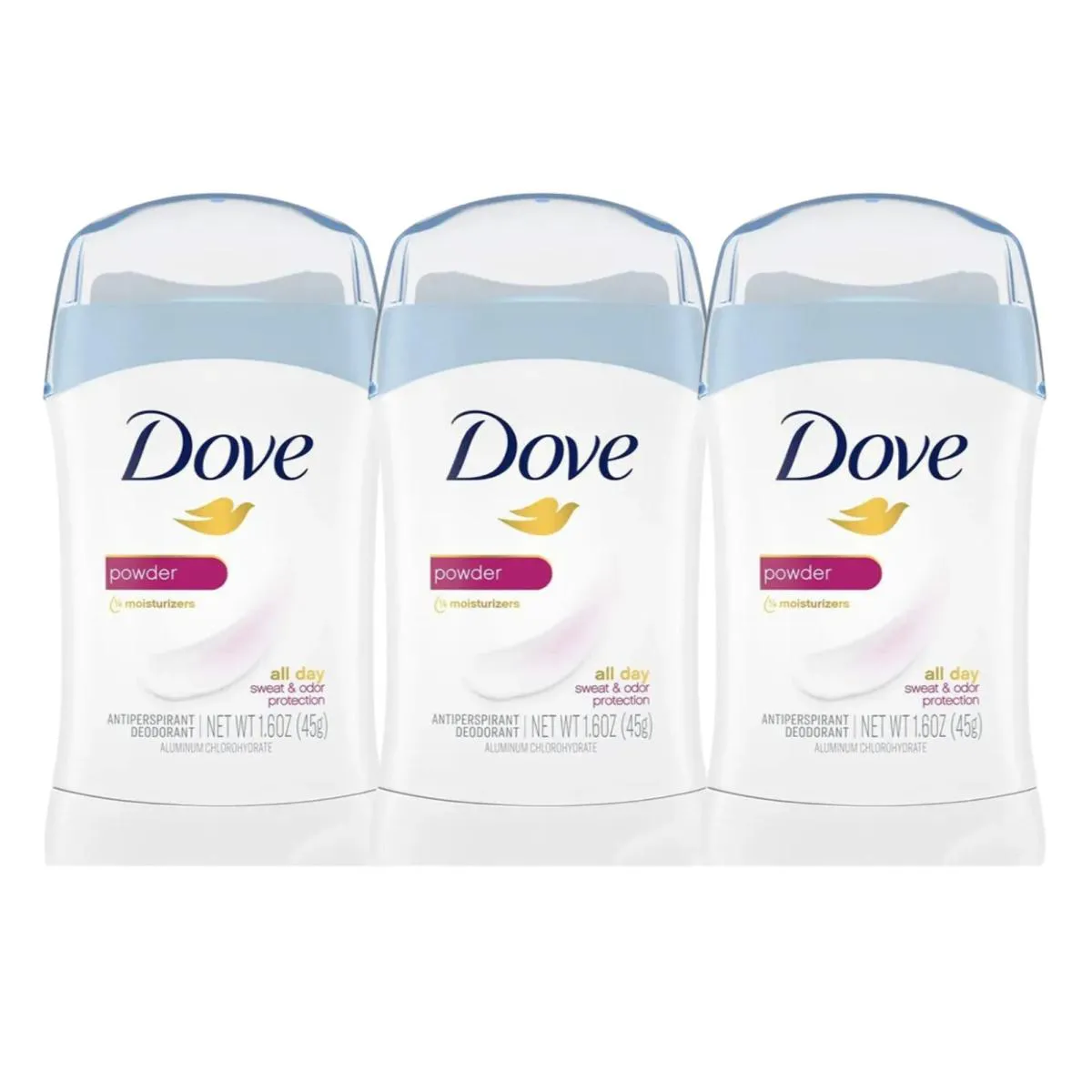 KIT C3 DESODORANTE POWDER STICK PROTEçãO E HIDRATAçãO - DOVE