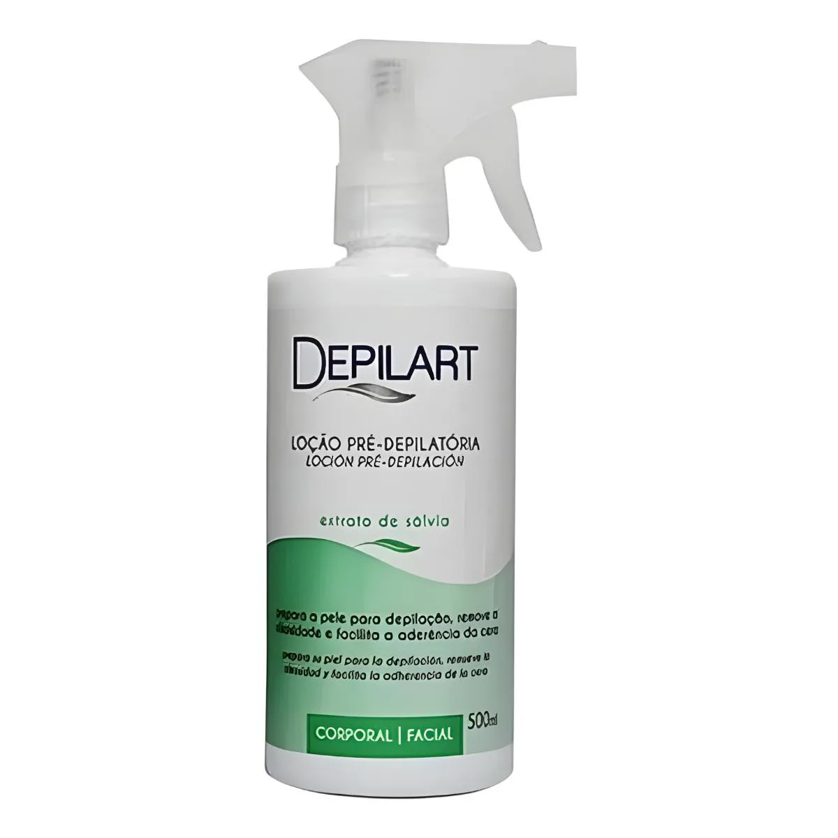 LOçãO PRé-DEPILATóRIA EXTRATO DE SáLVIA 500ML DEPILART