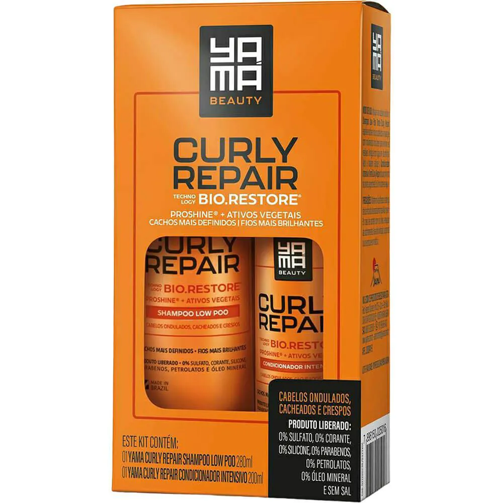 YAMá CURLY REPAIR - KIT CABELOS CACHEADOS DUO BOX (2 PRODUTOS)