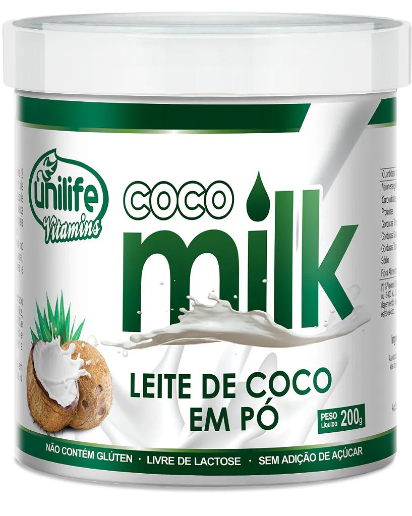 LEITE DE COCO EM Pó - COCO MILK 200 G