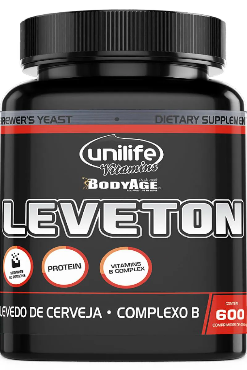 LEVEDO DE CERVEJA - LEVETON - 600 COMPRIMIDOS