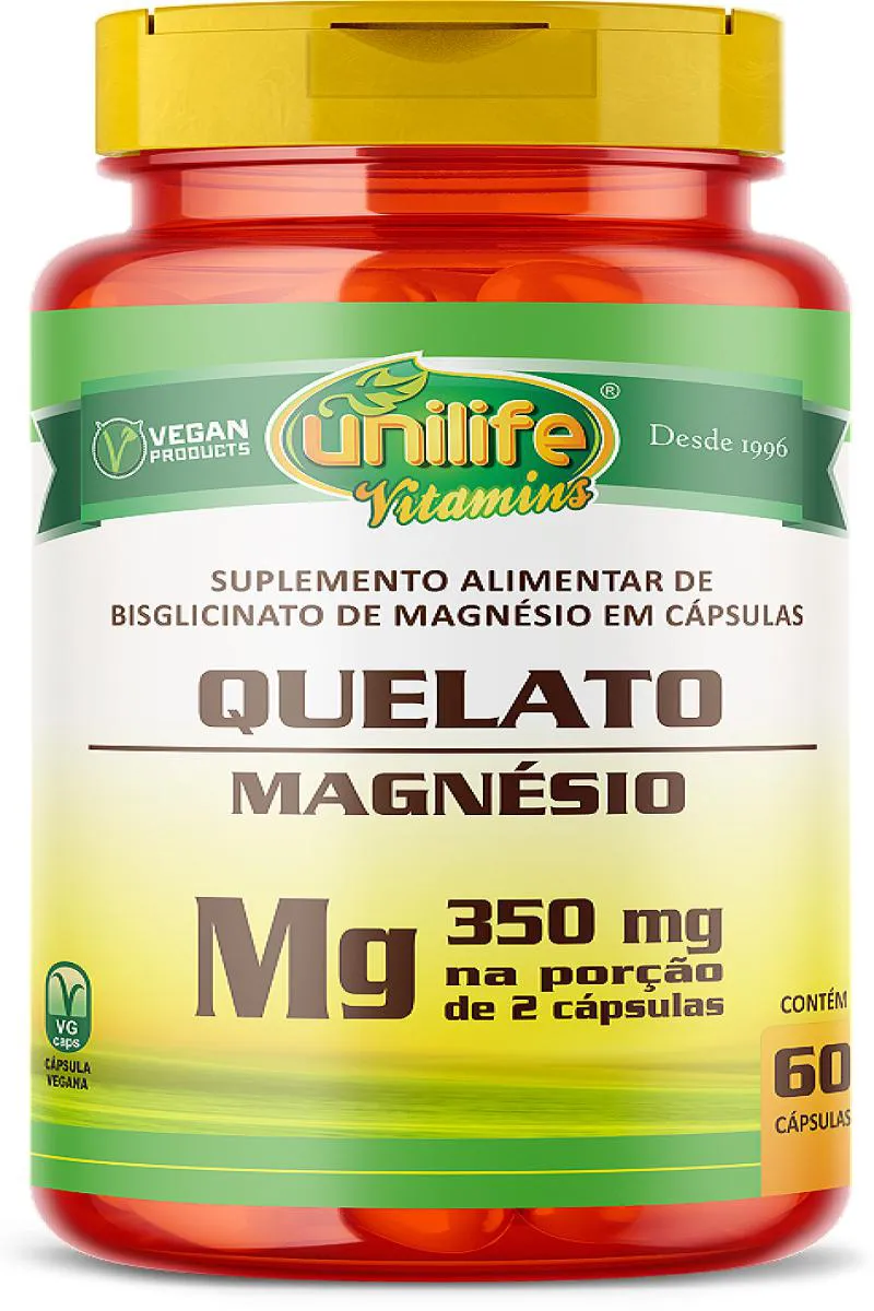 MAGNéSIO QUELATO "MG" (BISGLICINATO) - 60 CáPS