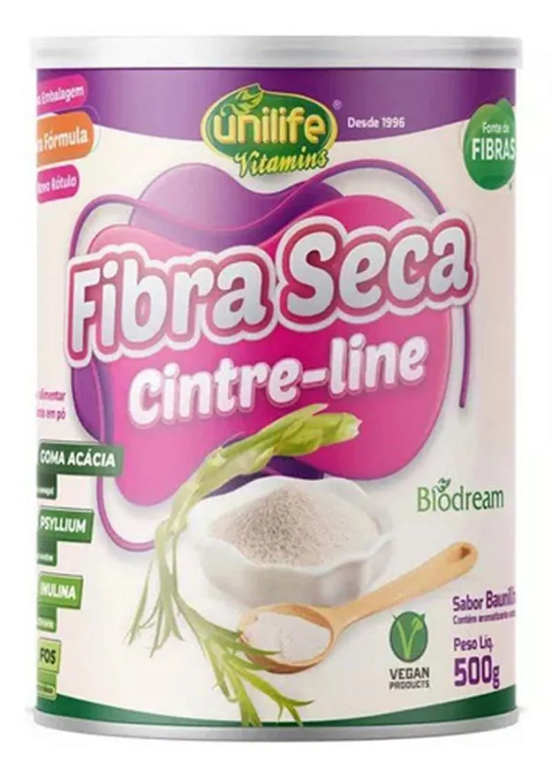 FIBRA SECA - CINTRE LINE - SABOR BAUNILHA 500 G