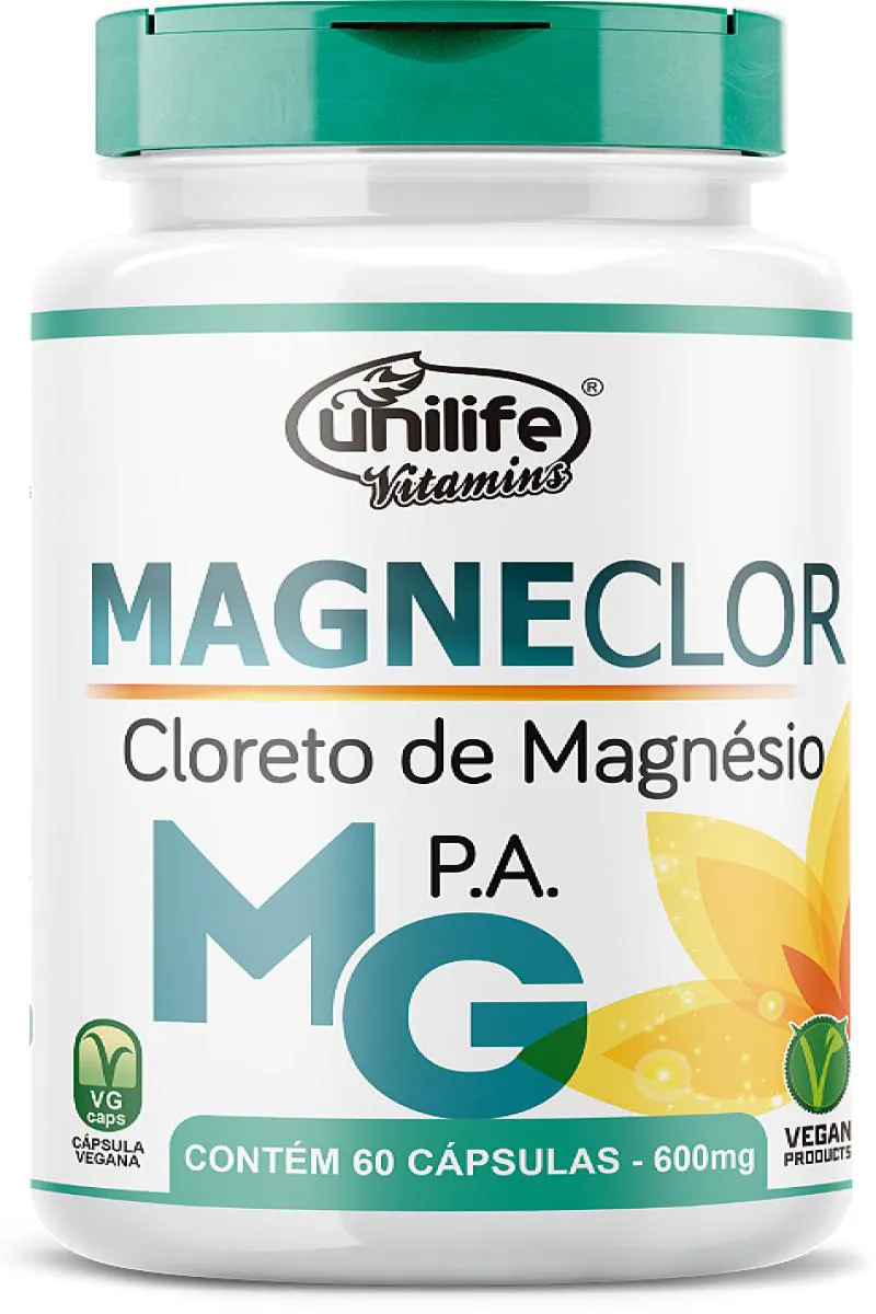 CLORETO DE MAGNéSIO P.A. - MAGNECLOR - 60 CáPS