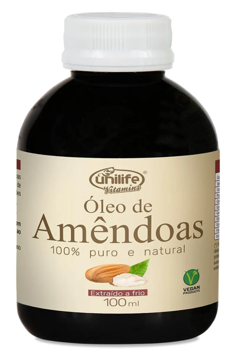 ÓLEO DE AMêNDOAS 100% PURO - EXTRAíDO A FRIO