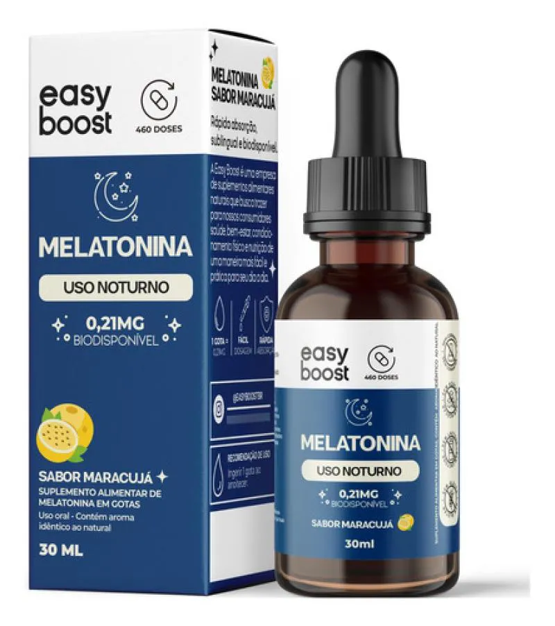 MELATONINA EM GOTAS SUBLINGUAL EASY BOOST MARACUJá 30ML