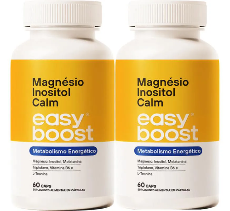 MAGNéSIO INOSITOL CALM EASY BOOST MELATONINA KIT 2X 120 CAPS