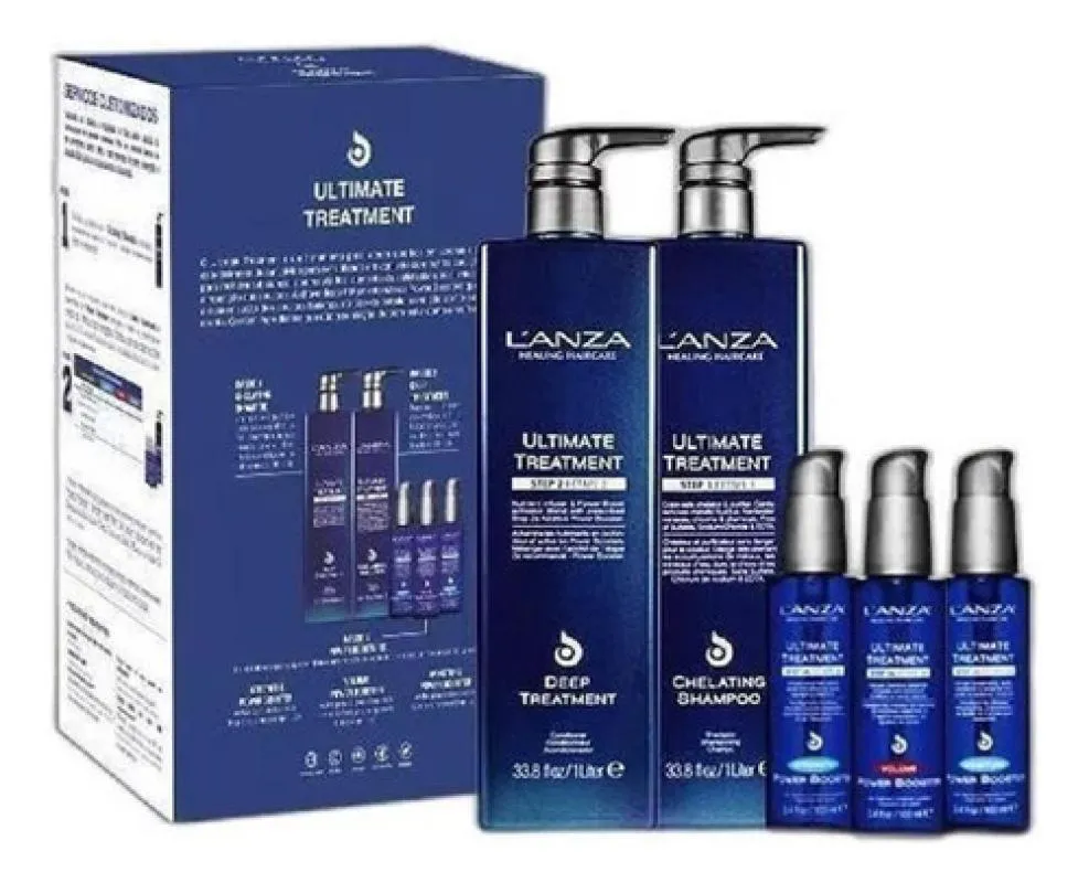 KIT LANZA ULTIMATE TREATMENT TRATAMENTO RESTAURADOR - 5 ITEN