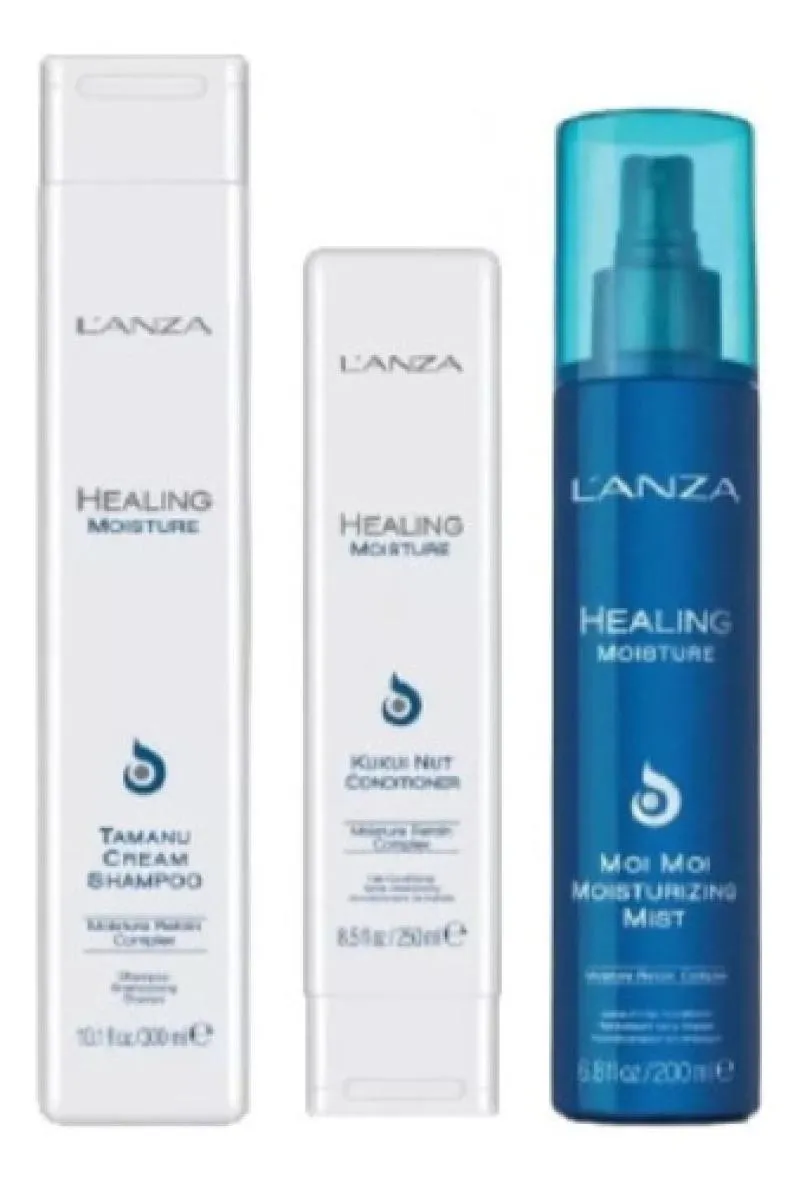 KIT LANZA HYDRATE E SOFTEN SHAMPOO CONDICIONADOR E LEAVEN IN