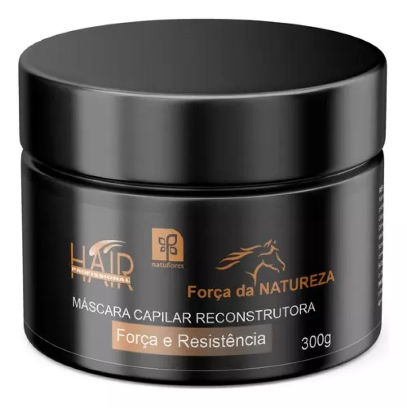 NATUFLORES MáSCARA CAPILAR RECONSTRUTORA FORçA E RESISTENCIA 300 G