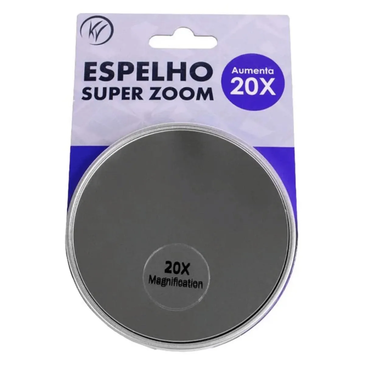 ESPELHO COM AUMENTO 20X E VENTOSA - KLASS VOUGH