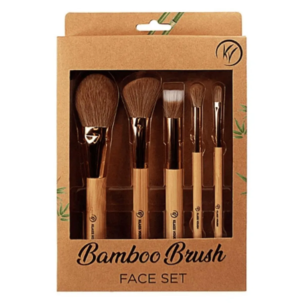 BAMBOO BRUSH FACE SET - KIT DE PINCEIS PARA FACE - KLASS VOUGH