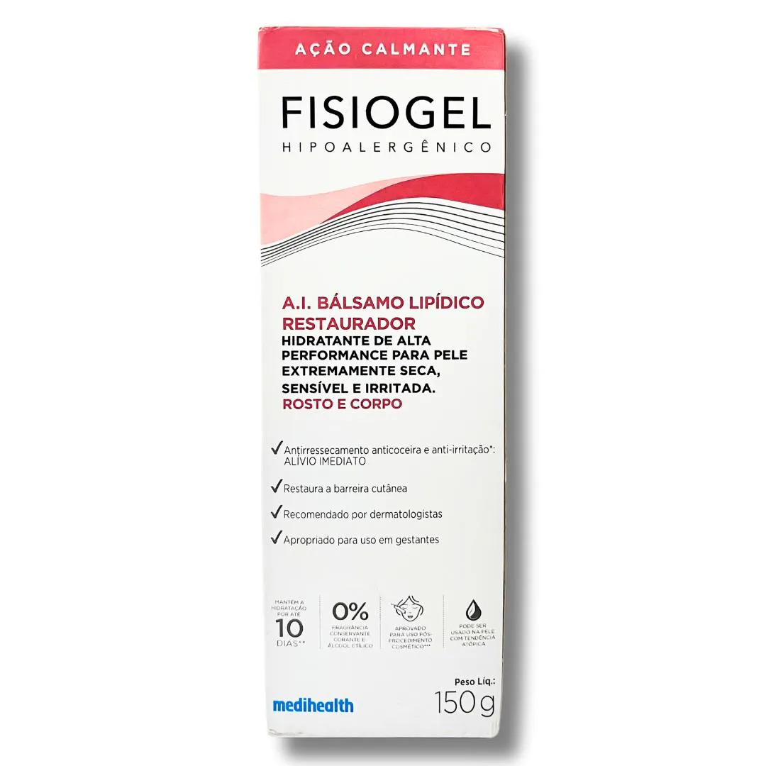 FISIOGEL A.I BáLSAMO LIPíDICO RESTAURADOR ROSTO E CORPO 150G