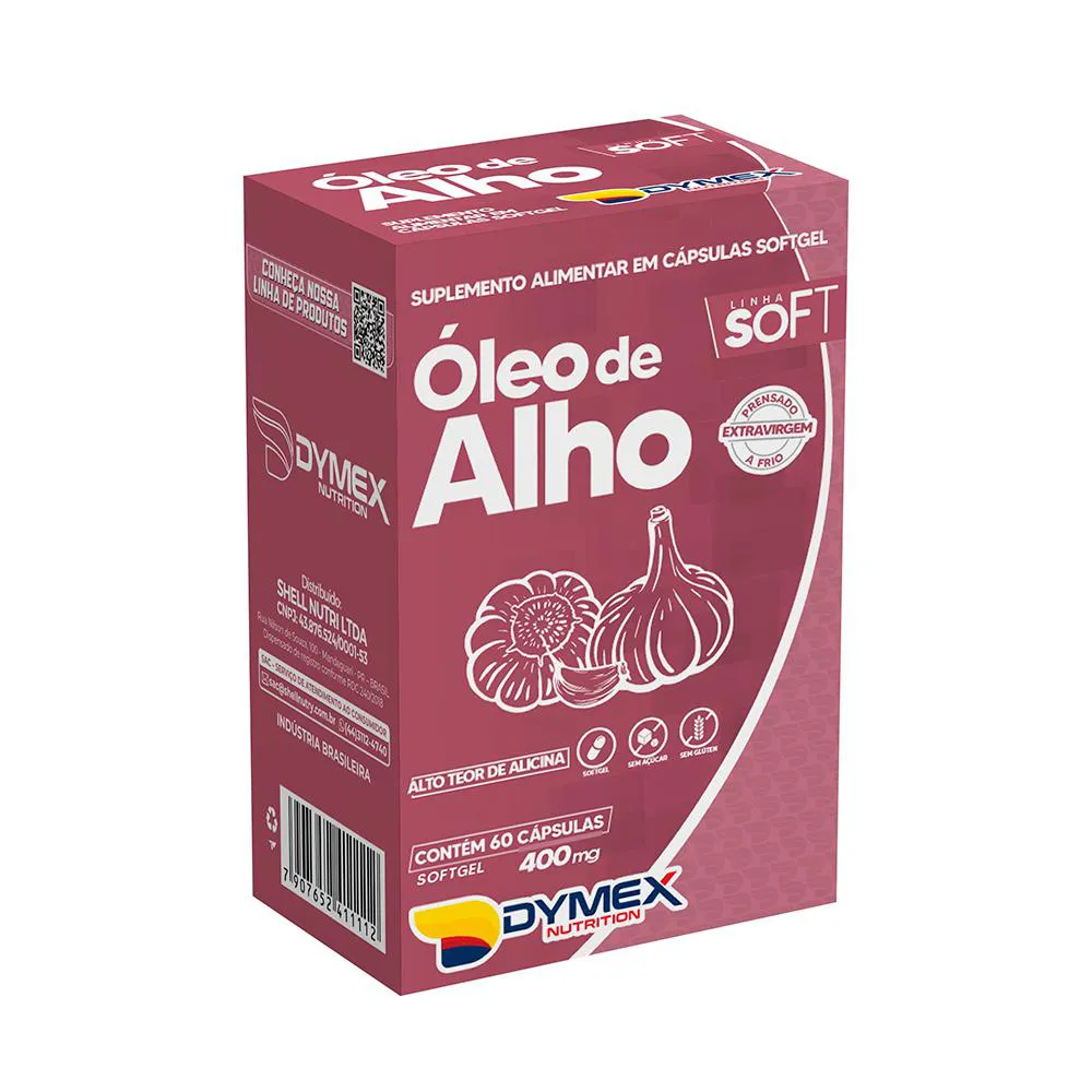 SUPLEMENTO ALIMENTAR ÓLEO DE ALHO COM 60 CáPSULAS SHELL NUTRY