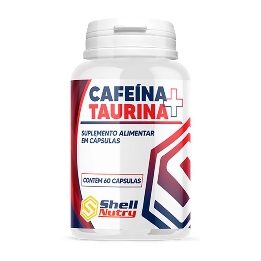 CAFEíNA E TAURINA COM 60 CáPSULAS SHELL NUTRY