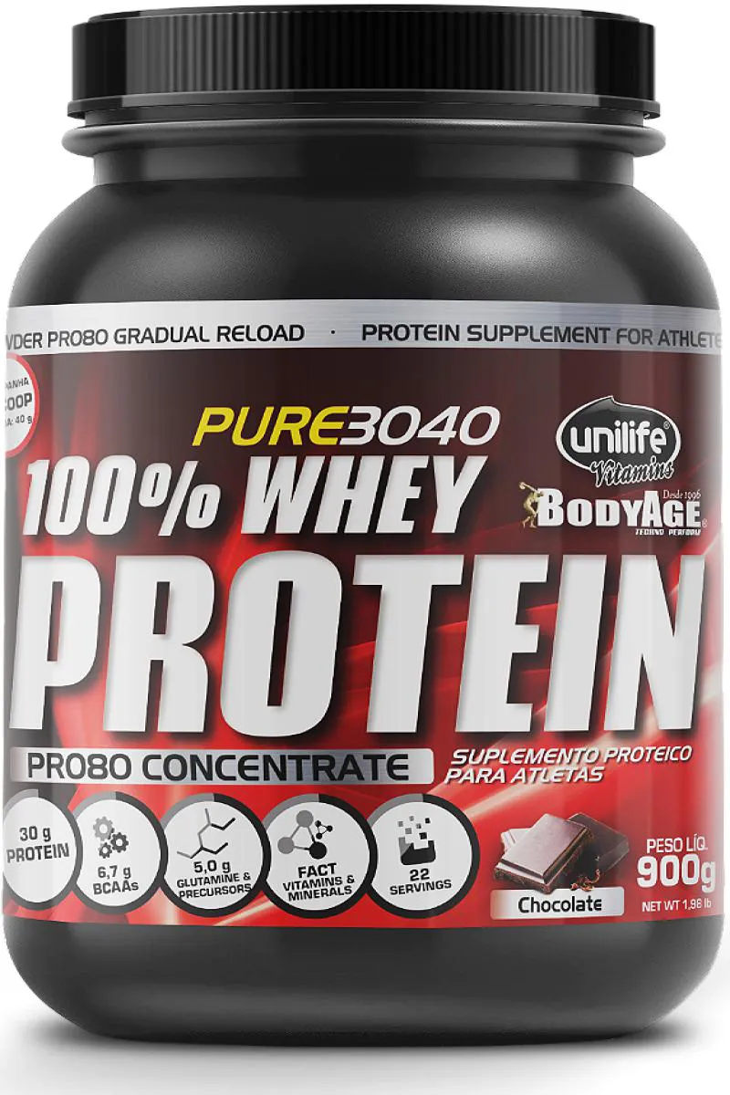 WHEY PROTEIN PRO 80 - PROTEíNA CONCENTRADA - SABOR CHOCOLATE