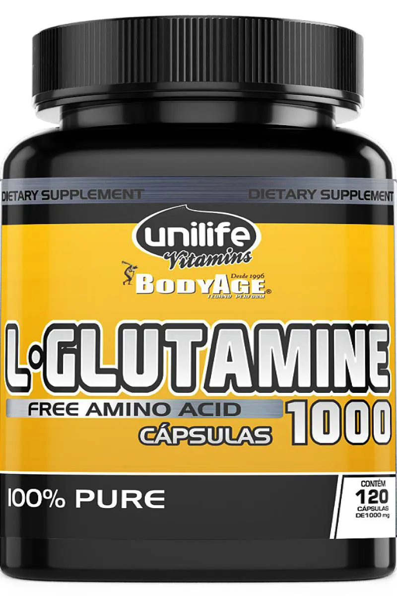 GLUTAMINA PURA - 120 CáPS 1000 MG