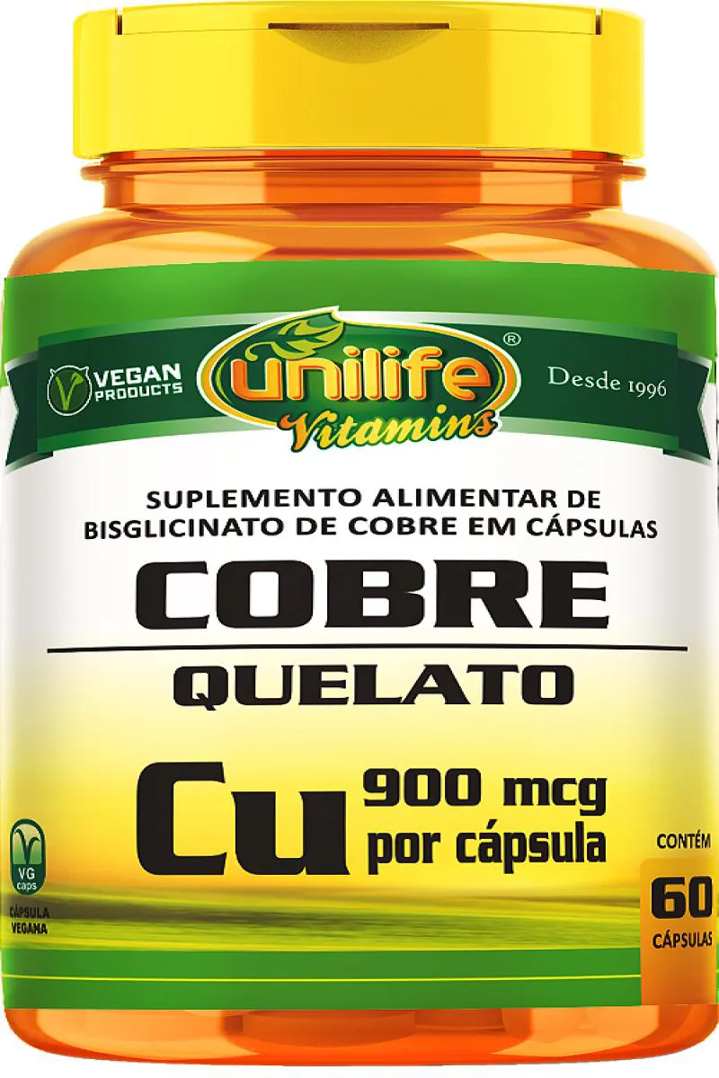 COBRE QUELATO "CU" - 60 CáPSU