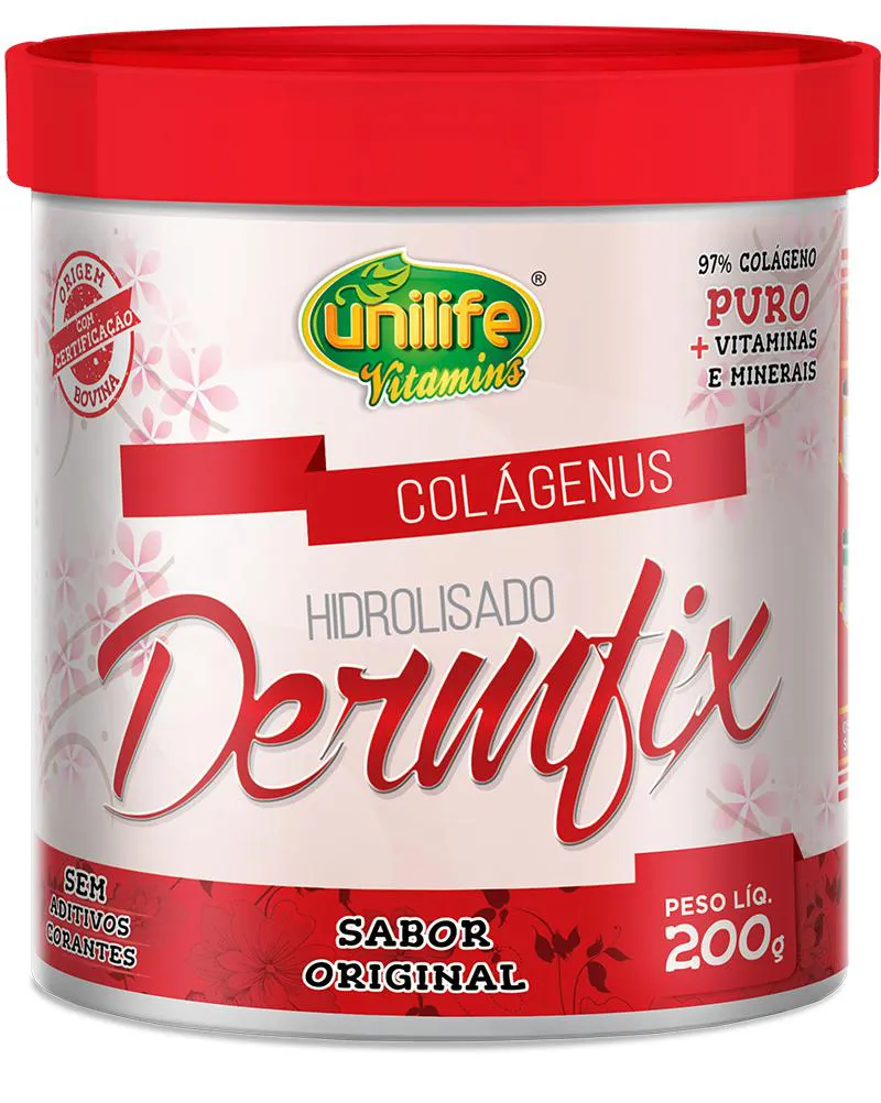 COLáGENO HIDROLISADO EM Pó - DERMFIX - SABOR NATURAL